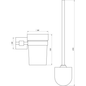 Йоржик настінний Globus Lux SQ 9429A SUS304 №2