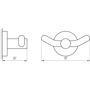 Гачок подвійний Perfect Sanitary Appliances SP 8125 №2