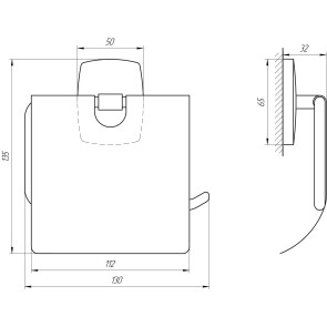 Тримач туалетного паперу Perfect Sanitary Appliances RM 1601 №6