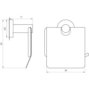 Тримач туалетного паперу Globus Lux SS 8410 SUS304 №2