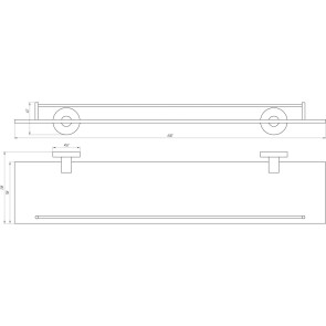 Полиця Globus Lux SS 8427 скло SUS304 №3