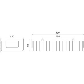 Полиця одинарна Globus Lux SQ9499 №5