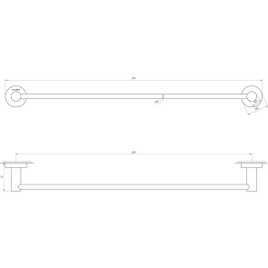 Тримач рушників Globus Lux SS 8402-60 SUS304 №2