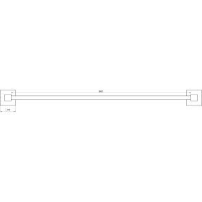 Тримач рушників Globus Lux SQ 9402-60 SUS304 №2