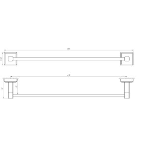 Тримач рушників TOPAZ TKB 9912/45 №3