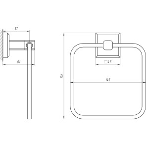 Держатель полотенец TOPAZ TKB 9913 №4