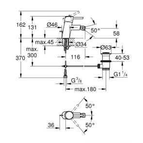 Змішувач для біде Grohe Concetto new 32208001 №3