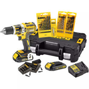 Дрель-шуруповерт аккумуляторная бесщеточная ударная DeWALT DCK795S2T №1