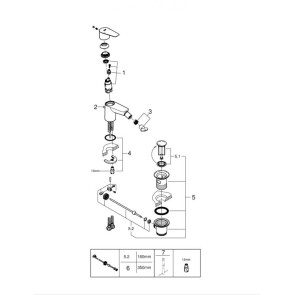 Змішувач для біде Grohe BauEdge New 23331001 №3