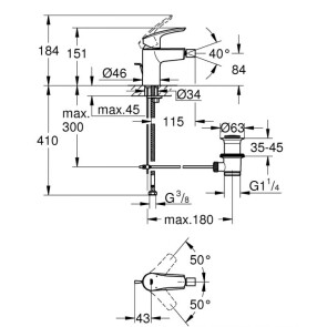 Змішувач для біде Grohe Eurosmart New 32929003 №2