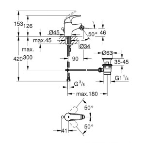 Змішувач для біде Grohe StartCurve 23766000 №2