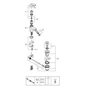 Змішувач для біде Grohe StartCurve 23766000 №3