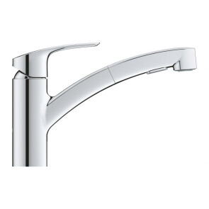 Змішувач для кухні з висувним виливом Grohe Eurosmart New 30305001 №2