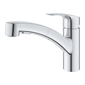 Змішувач для кухні з висувним виливом Grohe Eurosmart New 30305001 №3