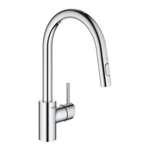 Змішувач для кухні з висувним виливом Grohe Concetto new 31483002 №1