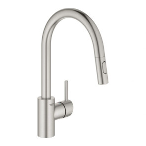 Змішувач для кухні з висувним виливом Grohe Concetto new 31483DC2 №1