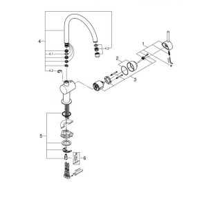 Змішувач для кухні Grohe Minta 32917000 №6