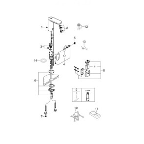 Змішувач для раковини з сенсорним керуванням Grohe Eurosmart CE 36330001 №3