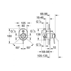 Смеситель для ванны Grohe BauClassic 29047000 №2