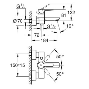 Змішувач для ванни Grohe Lineare New 33849001 №2