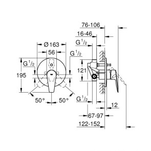 Змішувач для ванни Grohe BauEdge New 29079001 №2