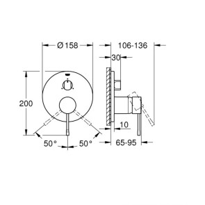 Смеситель на 3 выхода Grohe Essence 24169AL1 №2