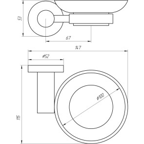 Мильниця Globus Lux BS8408 чорна матова SUS304 №4