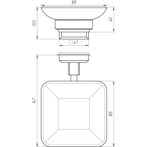 Мильниця TOPAZ TKB 9922A-BL чорна №3