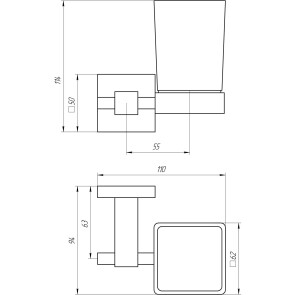 Стакан одинарний Globus Lux SQ 9409 SUS304 №3