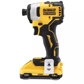 Шуруповерт ударный аккумуляторный DeWALT, 18V XR Li-Ion, бесщеточный, 190 Нм, 2800 об / мин, чемодан, вес 0.96 кг №2