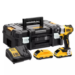 Шуруповерт ударный аккумуляторный DeWALT, 18V XR Li-Ion, бесщеточный, 190 Нм, 2800 об / мин, чемодан, вес 0.96 кг №2