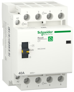 Контактор 3P+N 40A 4NO ~230В/50Гц, Resi9 Schneider Electric R9C20440 №1