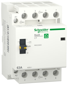 Контактор 3P+N 63A 4NO ~230В/50Гц, Resi9 Schneider Electric R9C20463 №1