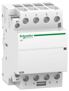 Контактор 40A 4НО 220/240В ~50Гц Schneider Electric A9C20844 №1