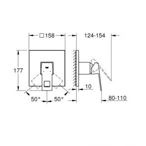 Змішувач прихованого монтажу для 1 споживача Grohe Eurocube 24061000 №3