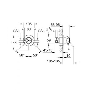 Змішувач для душу Grohe BauClassic 29048000 №3