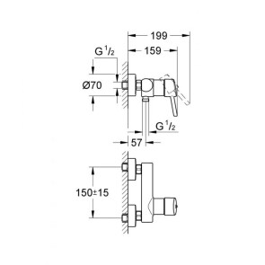 Змішувач для душу Grohe Concetto new 32210001 №3