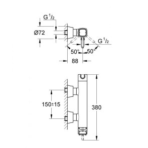 Змішувач для душу Grohe Grandera 23316000 №3