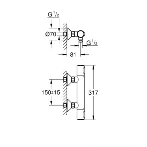 Термостат для душу Grohe Grohtherm 500 34793000 №2