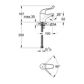 Змішувач для раковини Grohe Euroeco Special SSC 32789000 №3