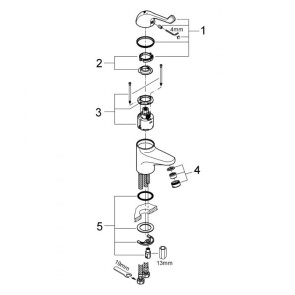 Змішувач для раковини Grohe Euroeco Special SSC 32789000 №4