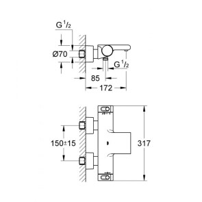 Термостат для ванни Grohe Grohtherm 2000 NEW 34174001 №3