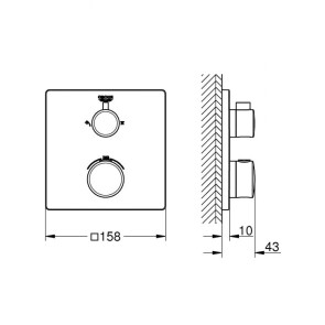 Термостат скрытого монтажа на 2 потребителя Grohe Grohtherm Convent. Concealed 24079000 №5