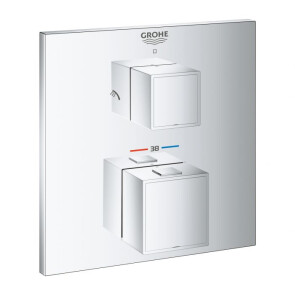 Термостат скрытого монтажа на 2 потребителя Grohe Grohtherm Cube 24154000 №1