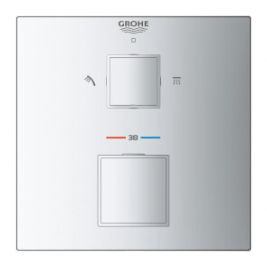 Термостат скрытого монтажа на 2 потребителя Grohe Grohtherm Cube 24154000 №2