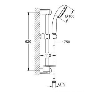 Комплект смесителей для ванной комнаты Grohe Eurosmart Cosmopolitan UA126112M0 №9