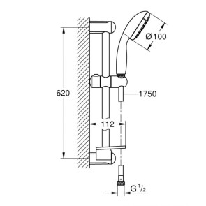 Комплект смесителей для ванной комнаты Grohe Eurosmart New UA123246M0 №9