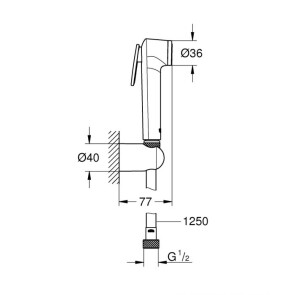 Гигиенический душевой набор Grohe Tempesta-F Trigger Spray 26354000 №2