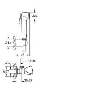 Гігієнічний душовий набір Grohe Tempesta-F Trigger Spray 27514001 №5