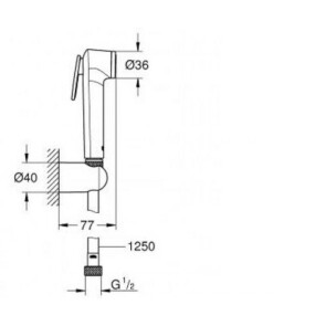 Гігієнічний душовий набір Grohe Tempesta-F Trigger Spray 26356IL0 №2